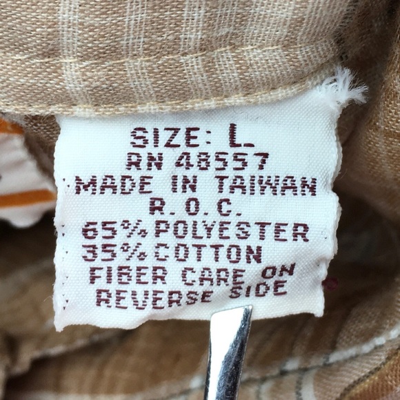 💙Vintage 50 years old? Mervyn’s Western Shirt Men’s Size Large - Picture 4 of 13